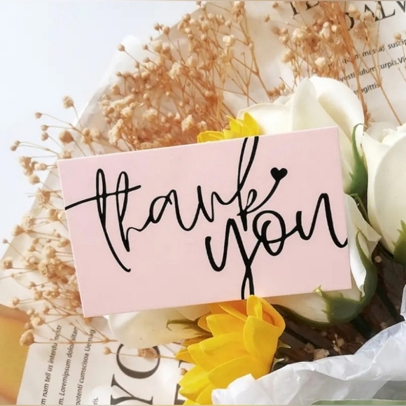 Bundle 20 Pack 10x13 Sangria Poly Mailers & 50 Pack Pink Thank You Cards - Picture 7 of 7